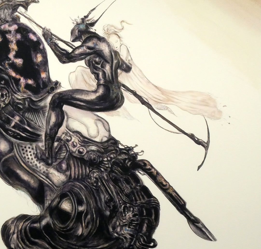 天野喜孝 版画 影 天野 喜孝「ギャラクシー」ジクレ版画・限定直筆サイン入り・保証書