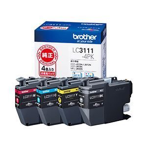 ブラザー工業 インクカートリッジ お徳用4色パック LC3111-4PK 【公式