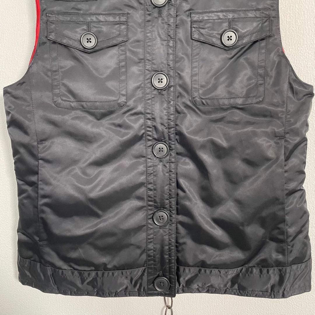 90s 紺タグ　ブラック　キルティング　ギャップ 00s GAP ギャップ ナイロンダウンベスト キルティング 黒 ブラック