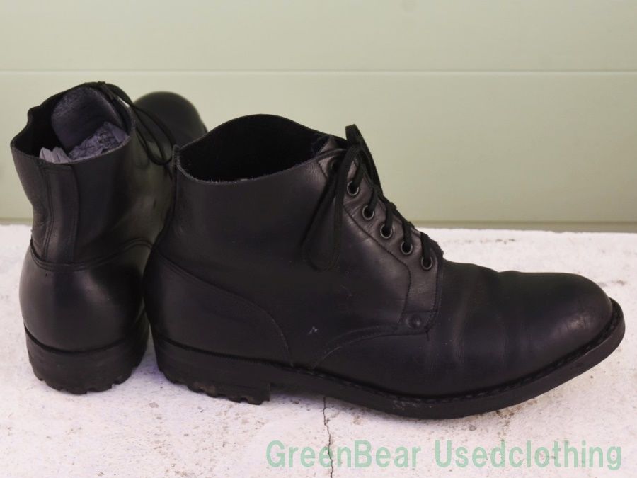 Y106 イタリア製 ビンテージ イタリア軍ブーツ 1977年製 黒 メンズ 26cm
