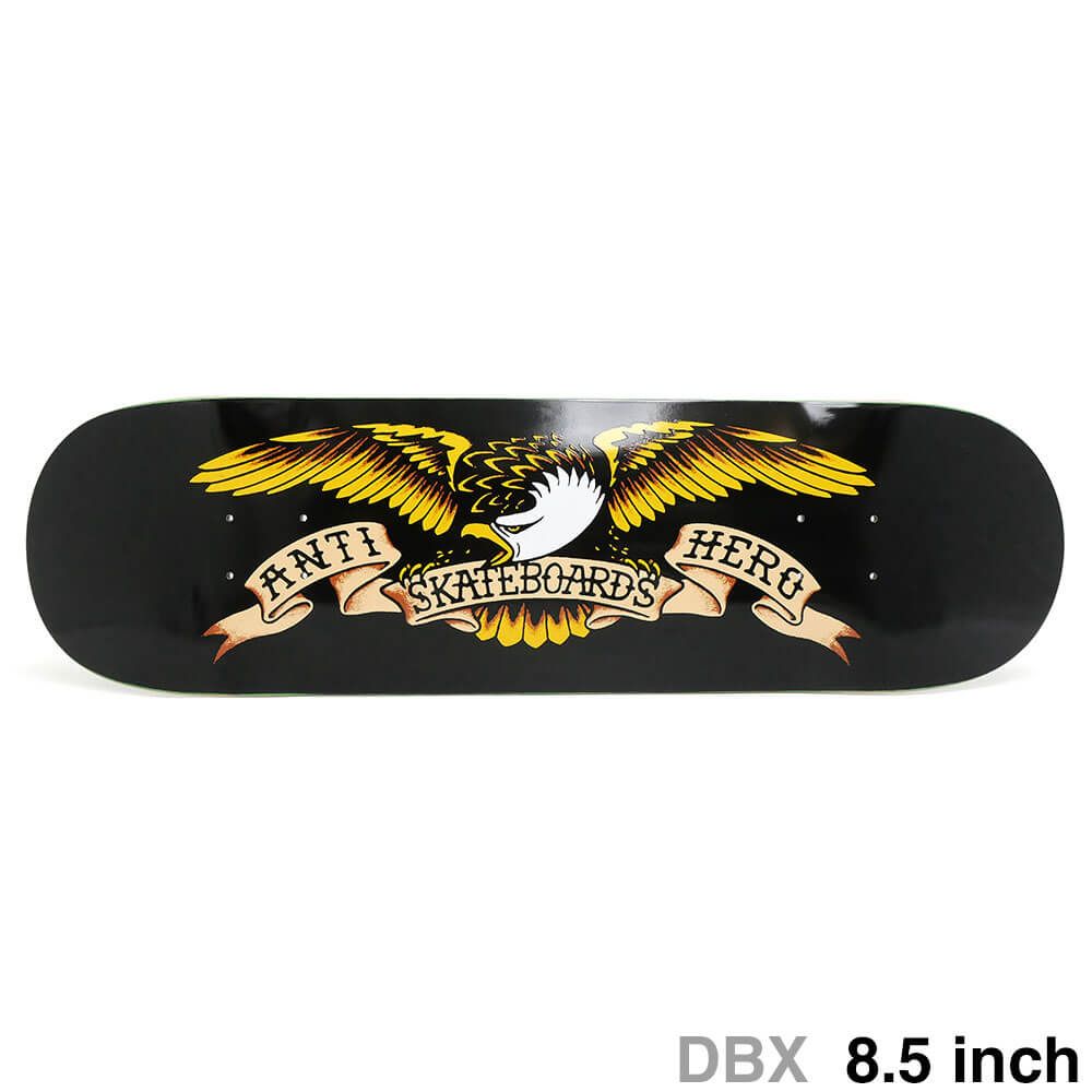 ANTIHERO DECK アンチヒーロー デッキ TEAM DBX EAGLE BLACK 8.5 スケートボード スケボー
