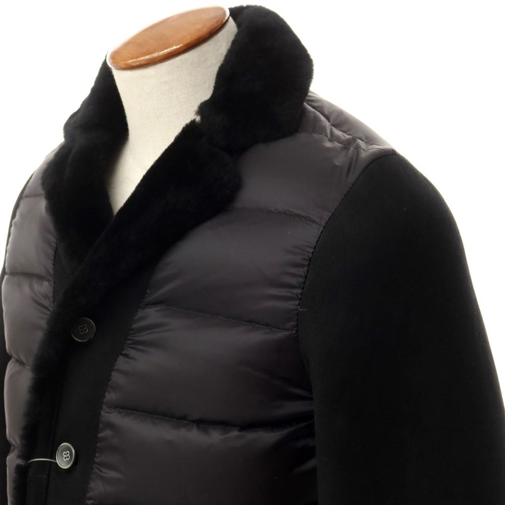 中古】エンメティ EMMETI ムートン ナイロン ダウンジャケット  