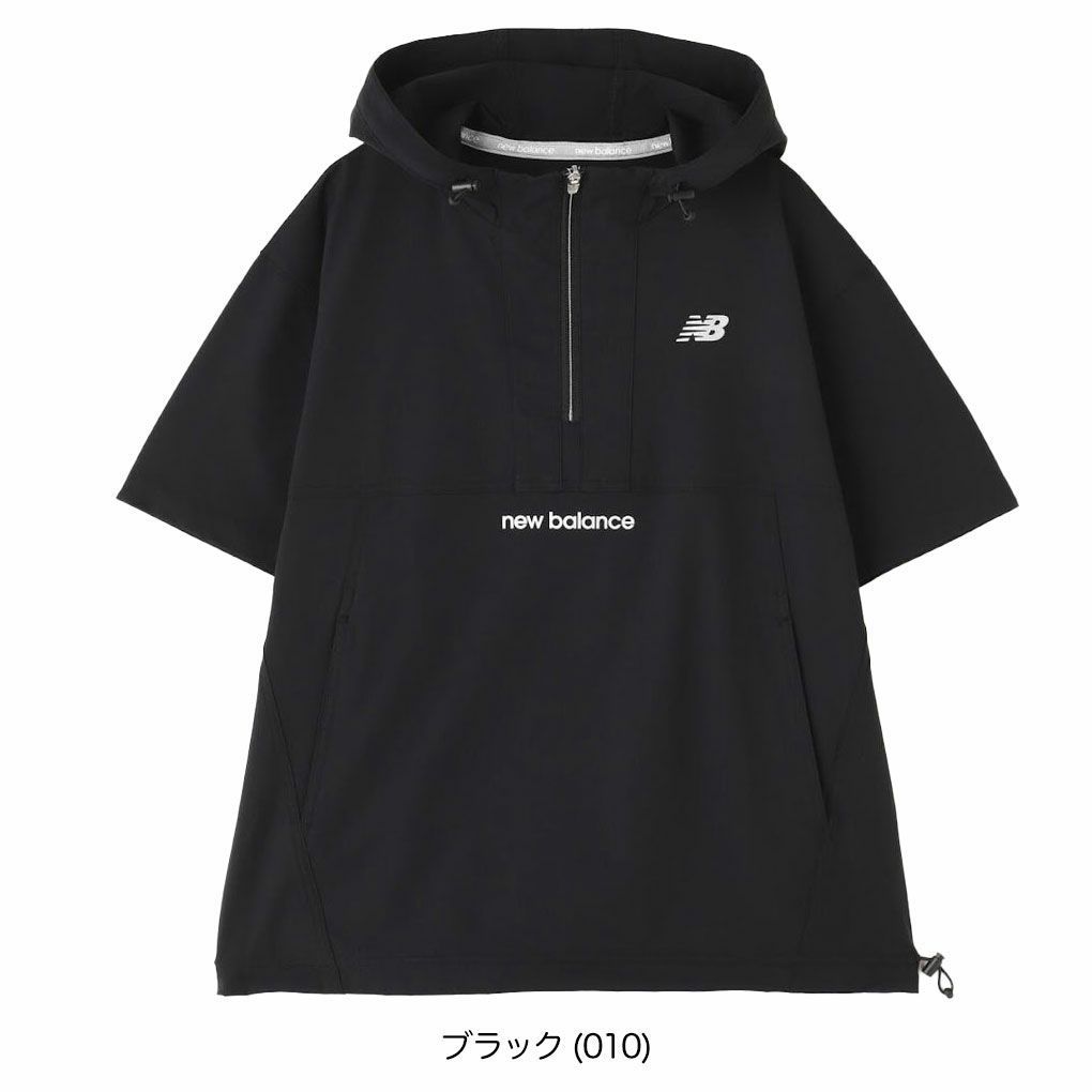 撥水 防風 ハーフジップ プルオーバー フーディー (MENS) | new