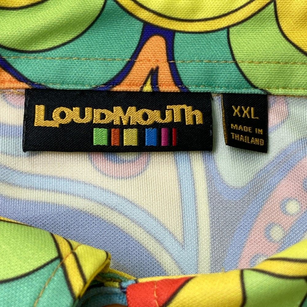 LOUDMOUTH ラウドマウス ゴルフ 総柄 ポロシャツ 2XL