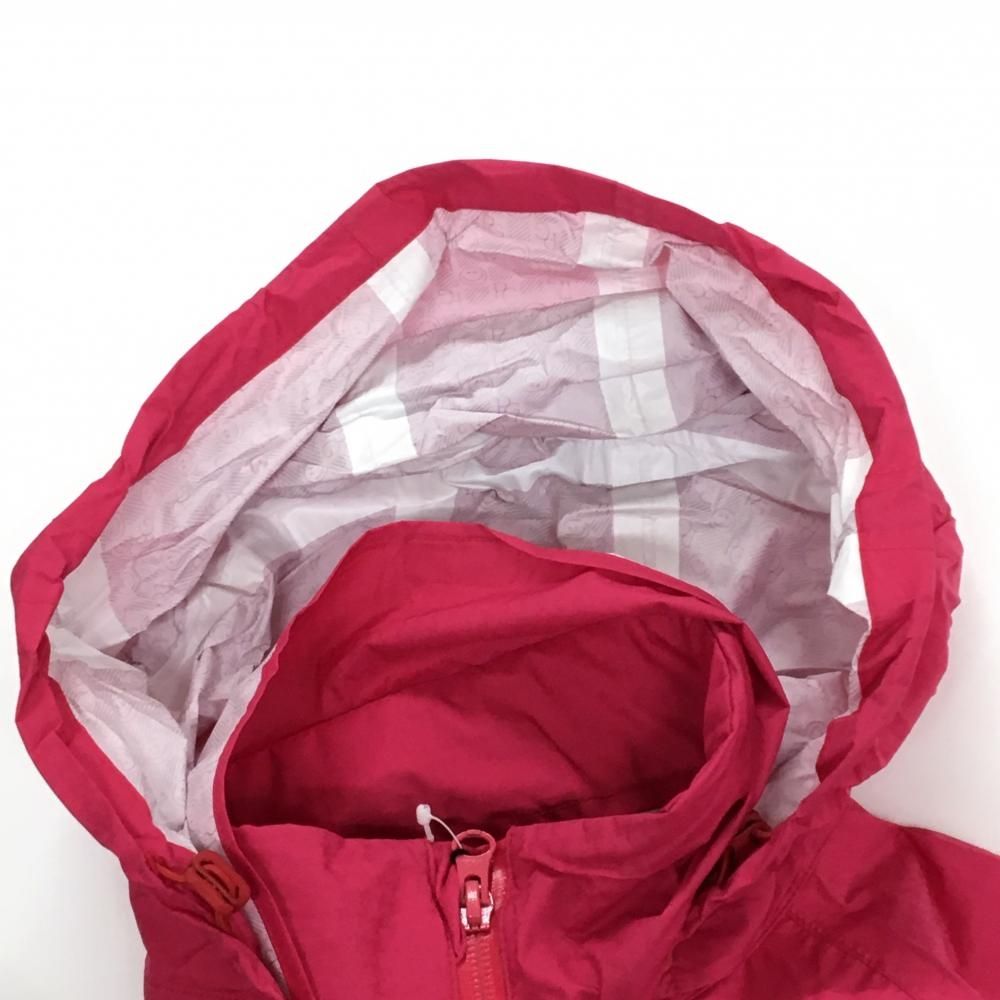 特別価格 パーリーゲイツ 2WAYレインジャケット ピンク×黒 総柄地模様 裾ドローコード レディース 0 S ゴルフウェア PEARLY GATES 最新アイテムを多数掲載！