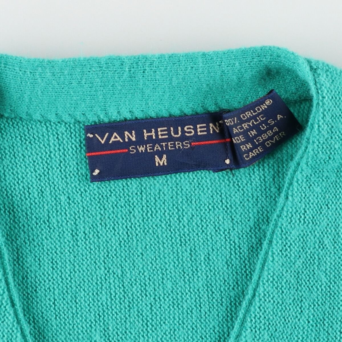 古着 90年代 ヴァンヒューゼン VAN HEUSEN アクリルニットカーディガン 