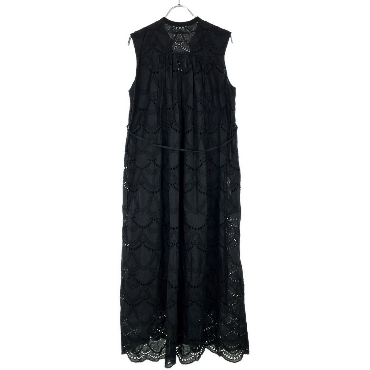 ne Quittez pas ヌキテパ Cotton Voile Dot Hemla No Sleeve Dress 