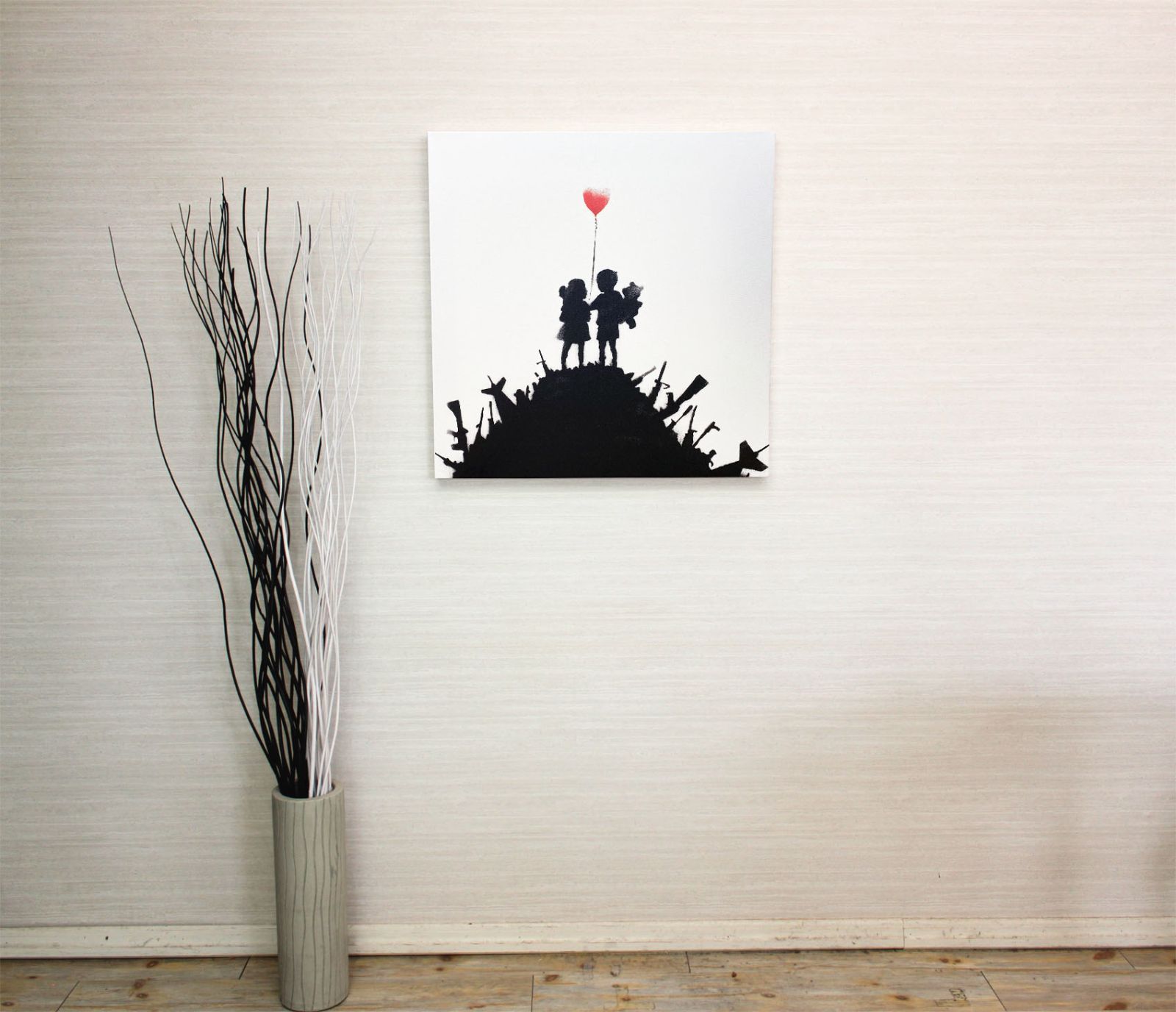 バンクシー Banksy Kids on Guns エスタンプリトグラフ Banksy Kids On Guns (Signed Mixed Media) 2004 | MyArtBroker