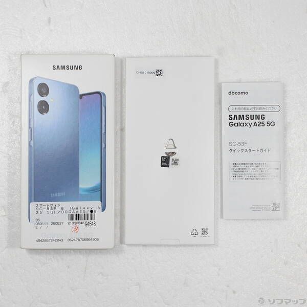 中古品〕 Galaxy A25 5G 64GB ブルー SC-53F docomo SIMフリー【258