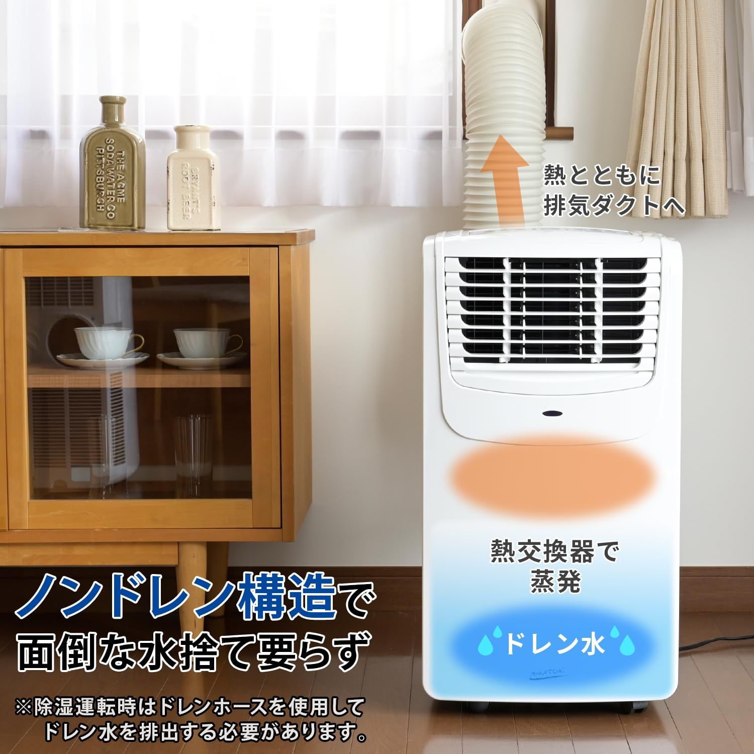 【工事不要】ナカトミ(NAKATOMI) スポットクーラー ポータブルエアコン Amazon.co.jp: 【セット品】工事不要 ナカトミ(NAKATOMI