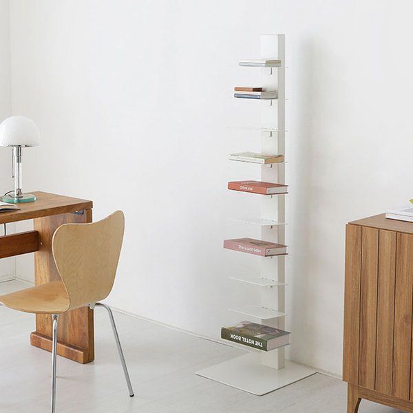 MARKET B モダンブックタワー ホワイト 組立品 MARWIL-DEMENAGEMENTS_CH