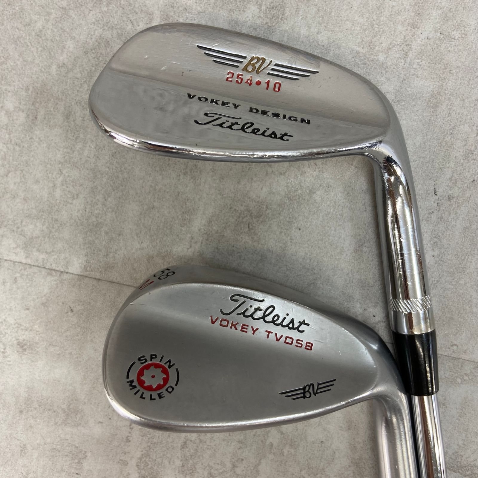 Titleist - Titleist　タイトリスト　VOKEY　DESIGN VOKEY　TVD58　ボーケイデザイン　ウェッジ2本セット　スチール　S　右利き用　WEDGE　AW　SW Titleist タイトリスト VOKEY DESIGN VOKEY TVD58 ボーケイ