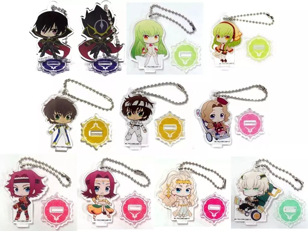 アクリルスタンド アクリルパネル 全11種セット コードギアス 復活のルルーシュ×THEキャラSHOP ミニアクリルスタンド ぷにキャラ