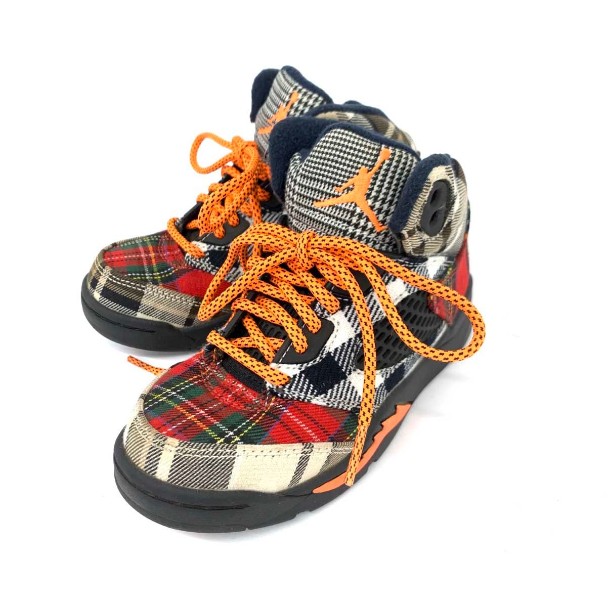良好 NIKE ナイキ エアジョーダン5 レトロ プレイド スニーカー FD4812 