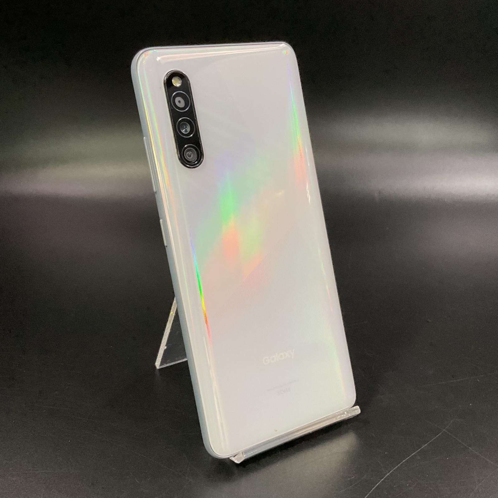 【HOT，安い】 SAMSUNG Galaxy A41 64GB ホワイト au SCV48 白ロム 動作確認済【全額返金保証】【最速発送】 スマートフォン本体