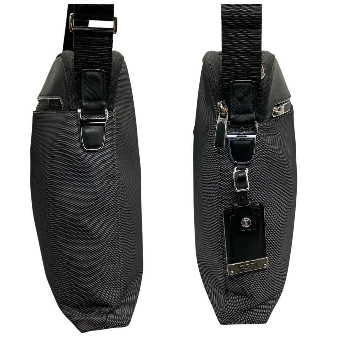 良品 1999 TUMI ショルダーバッグ ナイロン レザー ブラック