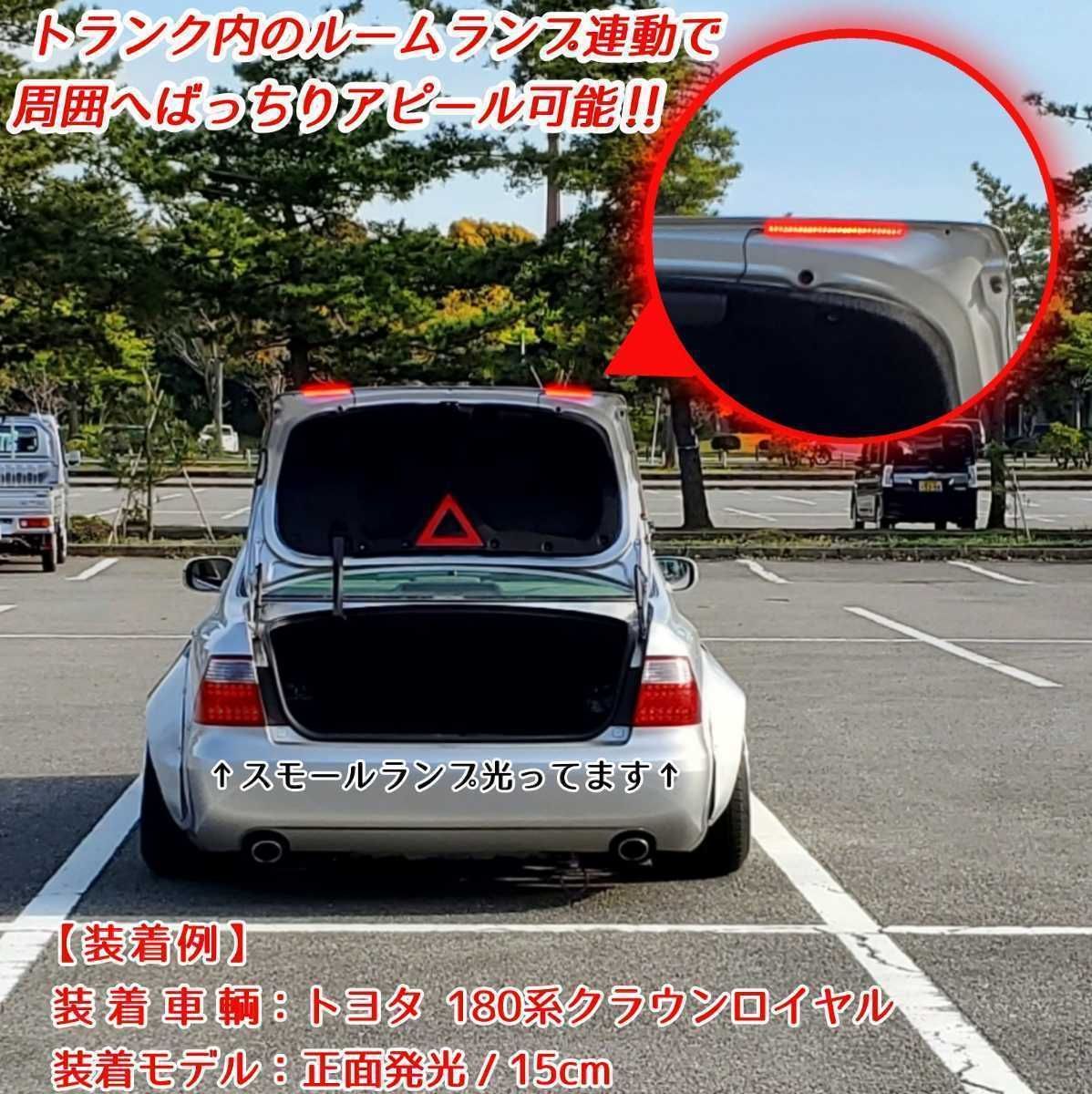 赤色 側面発光 30cm】左右2本セット 暴君LEDテープ ライト 爆光