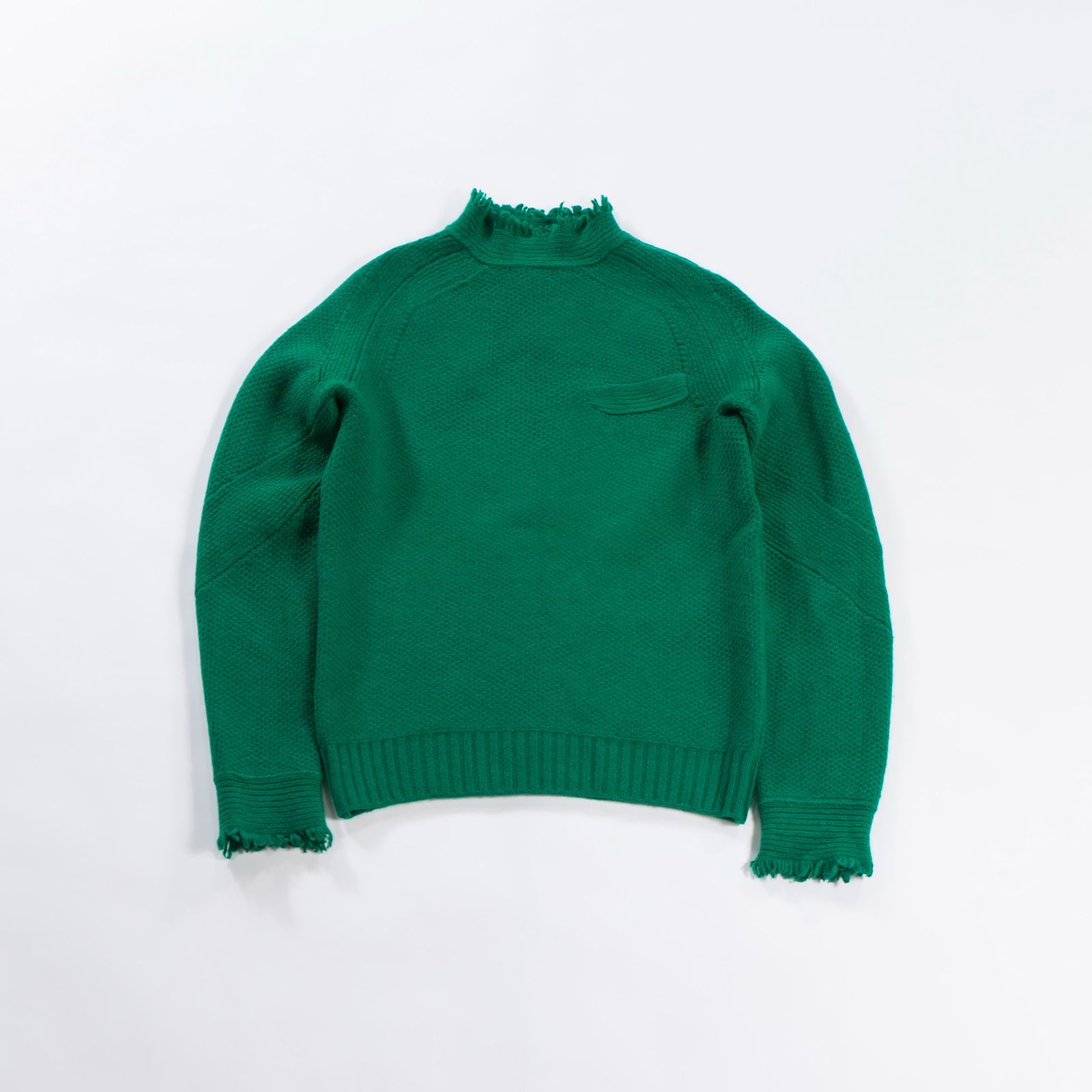 sacai フリンジ付きニットタートルネック サイズ1 美品 サカイ sacai ニット タートルネック セーター