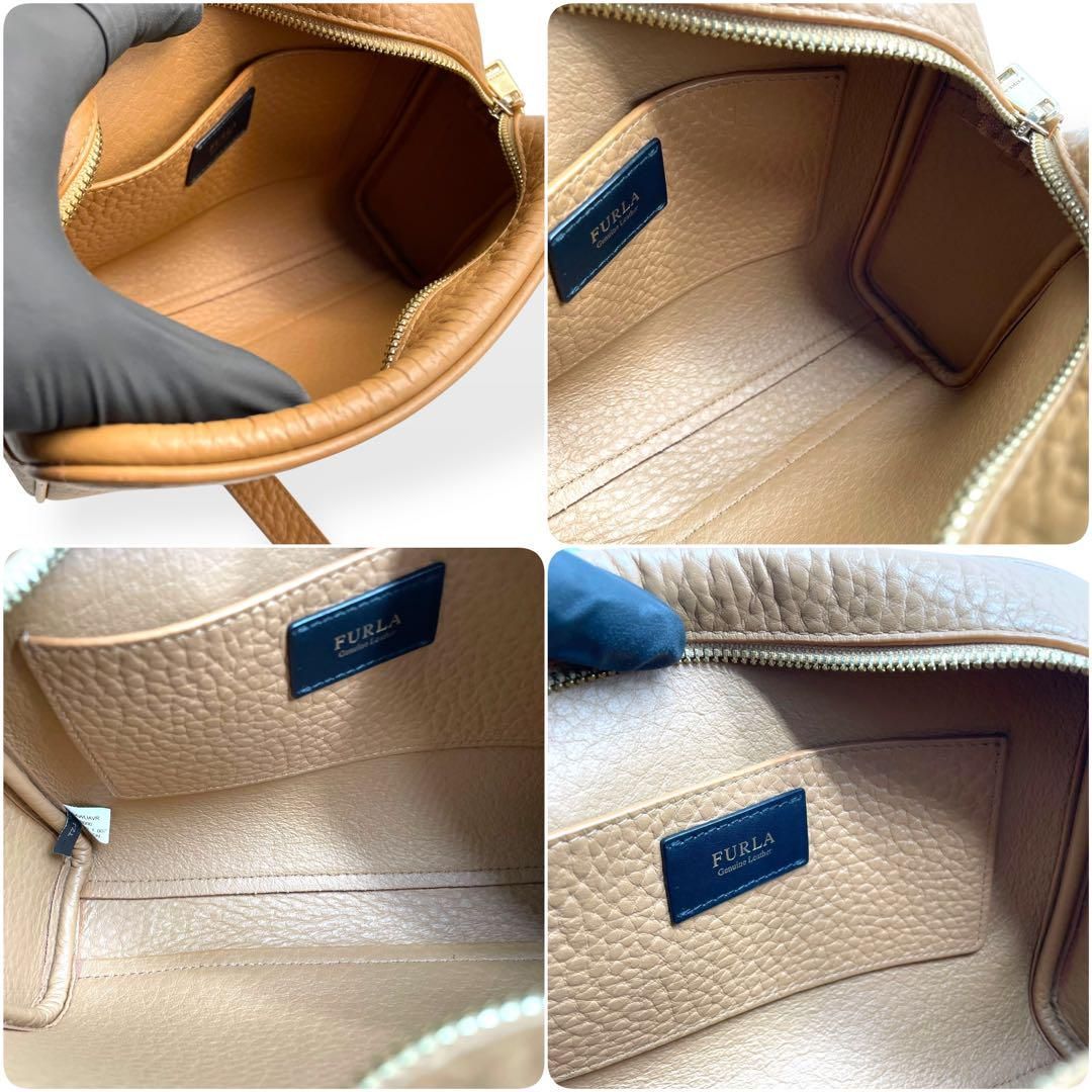 極美品 FURLA アヴリル ショルダーバッグ カメラバッグ 斜め掛け