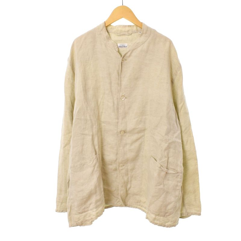 COMOLI セット21SSピッコロ リネンヘリンボーンスタンドカラージャケット COMOLI セット21SSピッコロ リネンヘリンボーンスタンドカラー