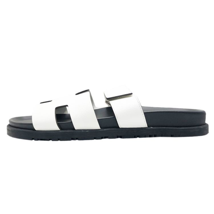 HERMES エルメス シプレ サンダル スリッパ ミュール ブラック ホワイト size 41 約26cm
