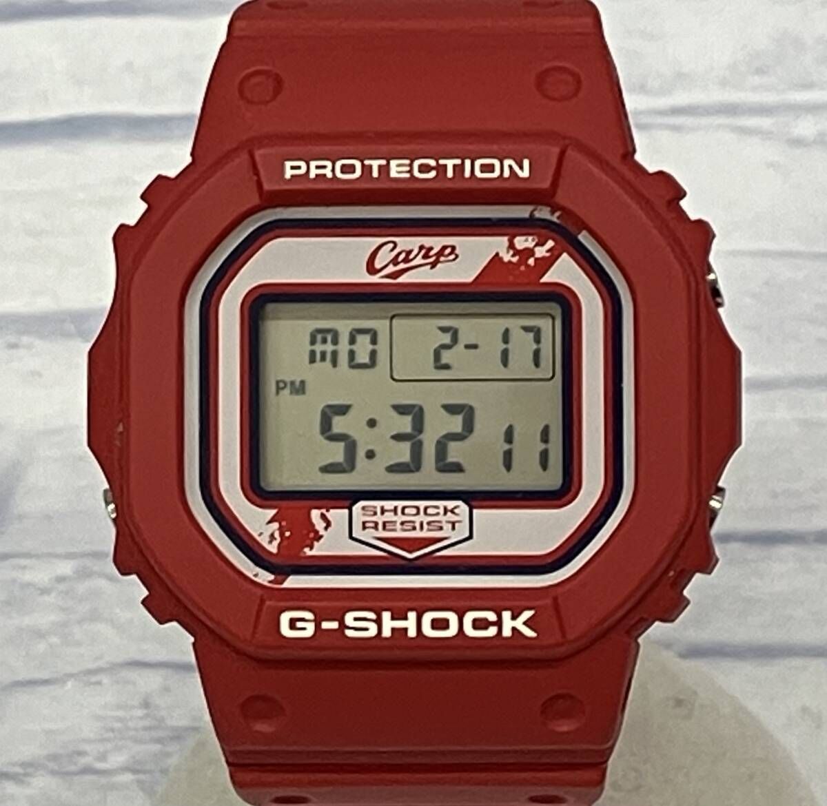 カシオ G-SHOCK DW-5610CARP23-4JR クォーツ 箱説明書付き 広島