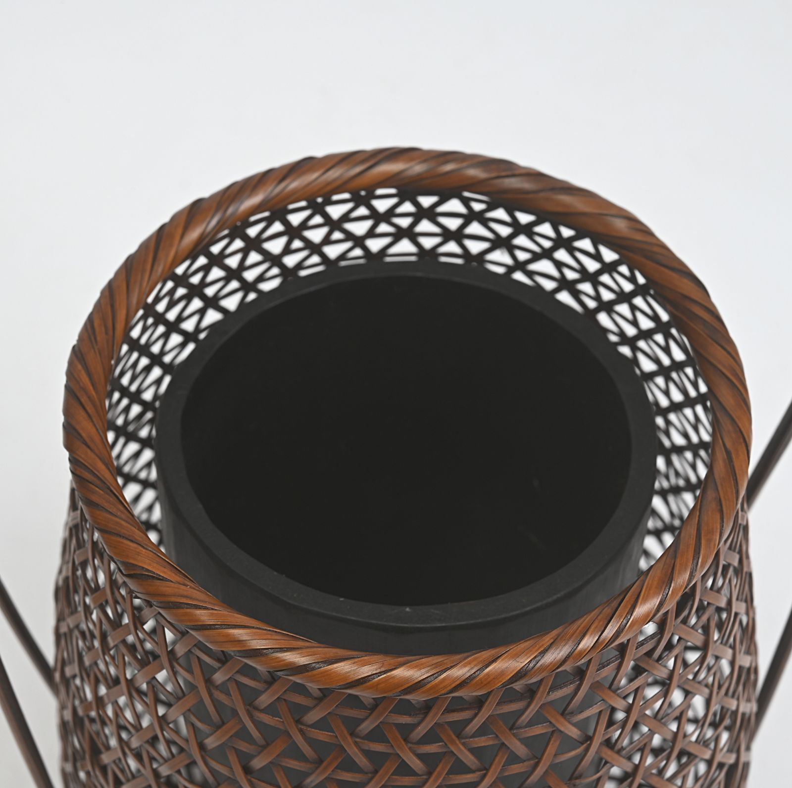 岩尾豊南 作 竹製 麻の葉編み花入れ 手付花籠 落し付 共 IMPECCABLEHEALTHCARESERVICES_COM