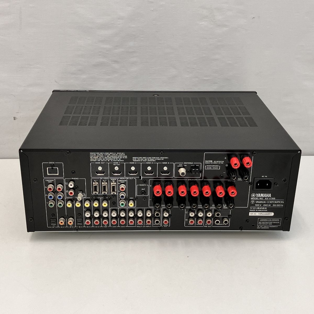 ヤマハAVアンプAX-V765 アバックWEB-SHOP / 【中古】YAMAHA AX-V765【コード21-06525