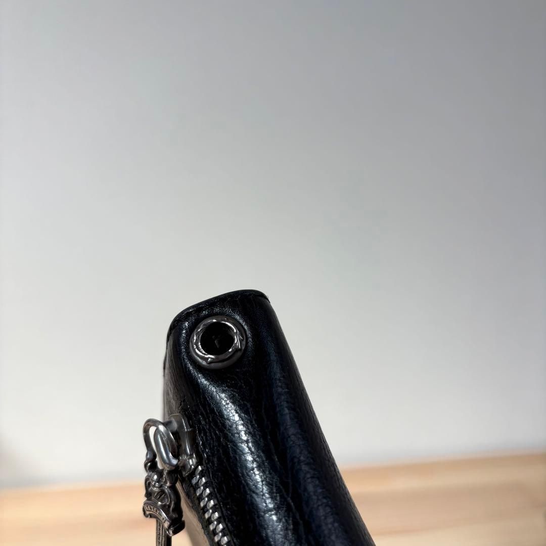 自然光撮影・極美 CHROME HEARTS WAVE WALLET 長財布 - メルカリ