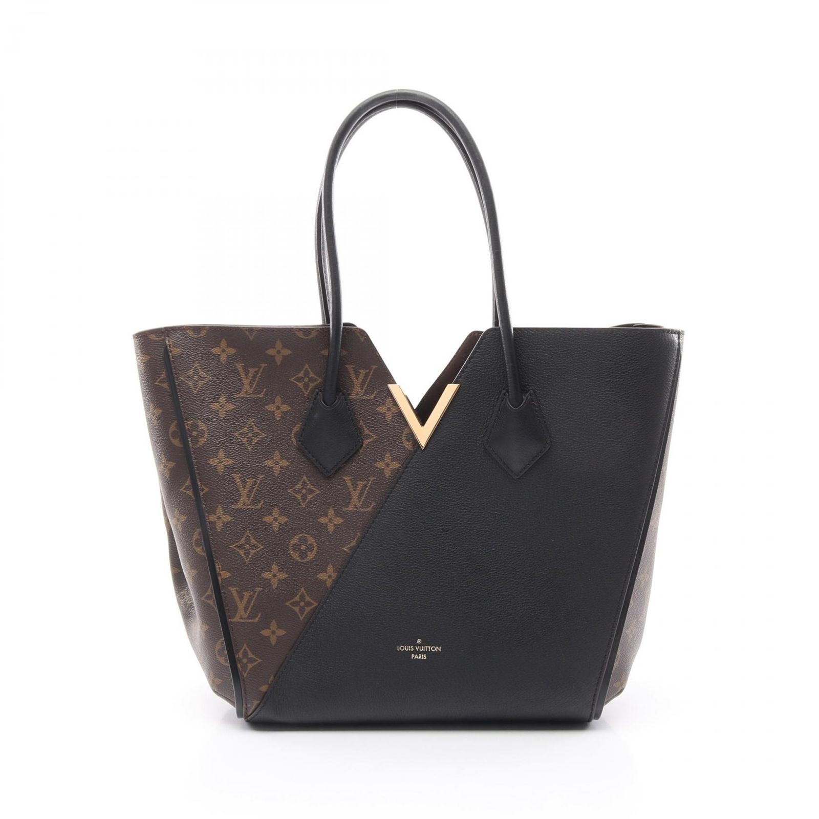 ルイ ヴィトン LOUIS VUITTON トートバッグ キモノMM モノグラム ノワール M40460 ノワール PVCコーティングキャンバス レザー キモノMM レディース Used A