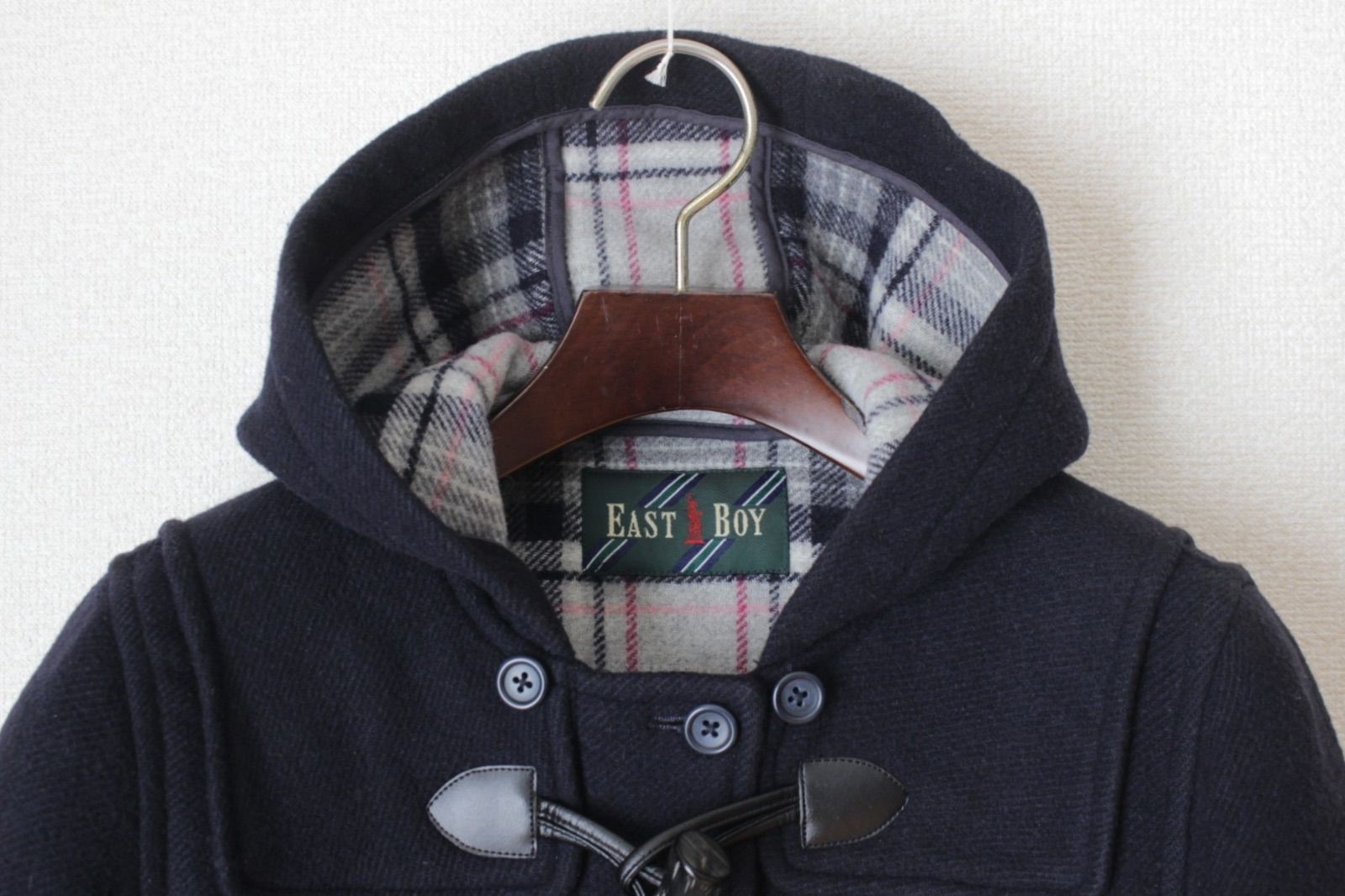 美品 EAST BOY ダッフルコート 紺 制服 EASTBOY 在庫限り20％off☆イーストボーイ スクールコート ダッフル