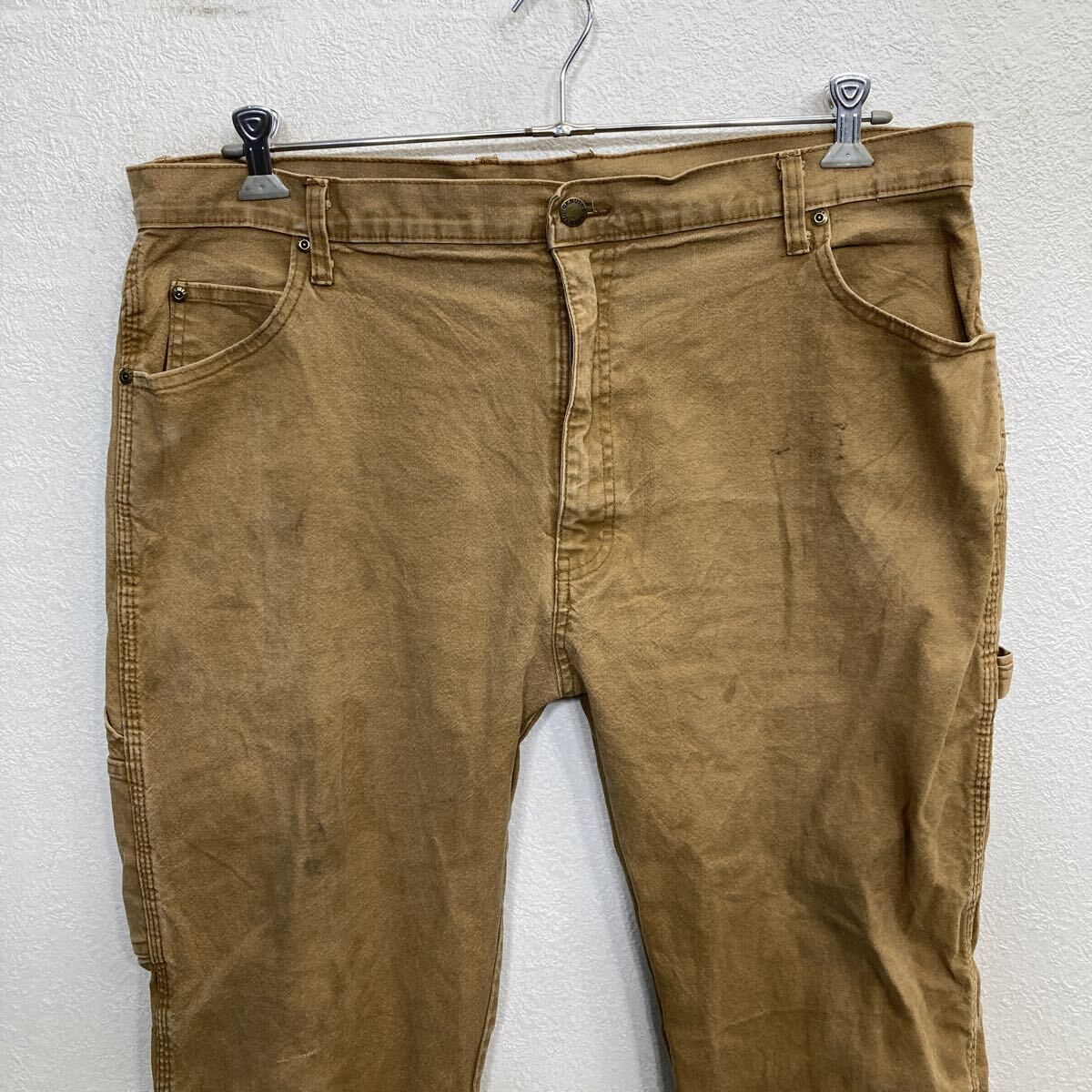 Dickies ワークパンツ W40 ブラウン ディッキーズ ジップアップ