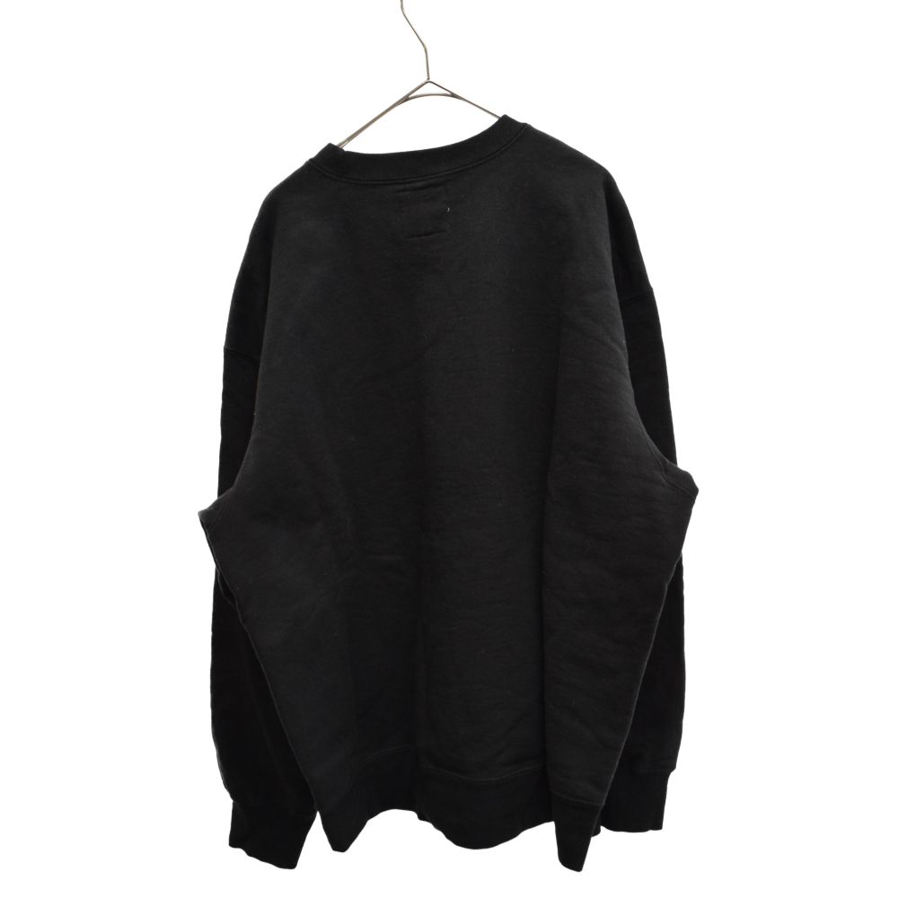 SUPREME (シュプリーム) 20AW×Yohji Yamamoto Crewneck Sweat Shirt ヨウジヤマモト  クルーネックスウェットトレーナー プルオーバースウェット ブラック - メルカリ