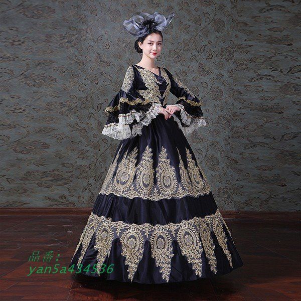 中世 貴婦人ドレス ステージ 衣装 中世ドレス ヨーロッパ 貴族 王族服 ジュリエット yan5a434536