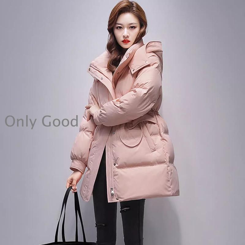 秋冬 ダウンコート レディース ダウンコート ミドル丈 フード付き レディース ダウンジャケット ミドル丈 コート アウター 軽量 NEXPOTALLINN_EU