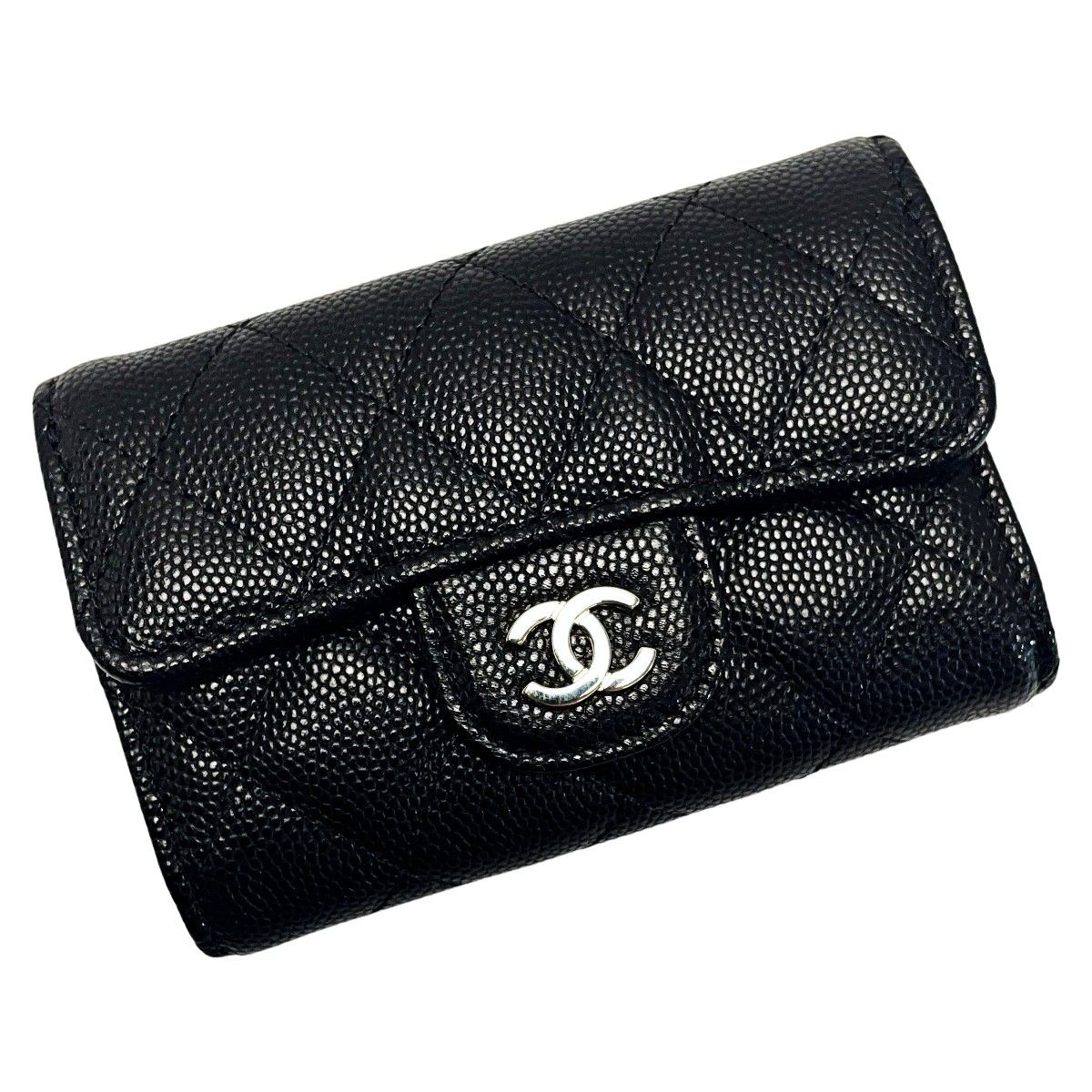 CHANEL シャネル マトラッセ ブラック キーケース 4連 キャビア CHANEL シャネル マトラッセ ブラック キーケース 4連 キャビア