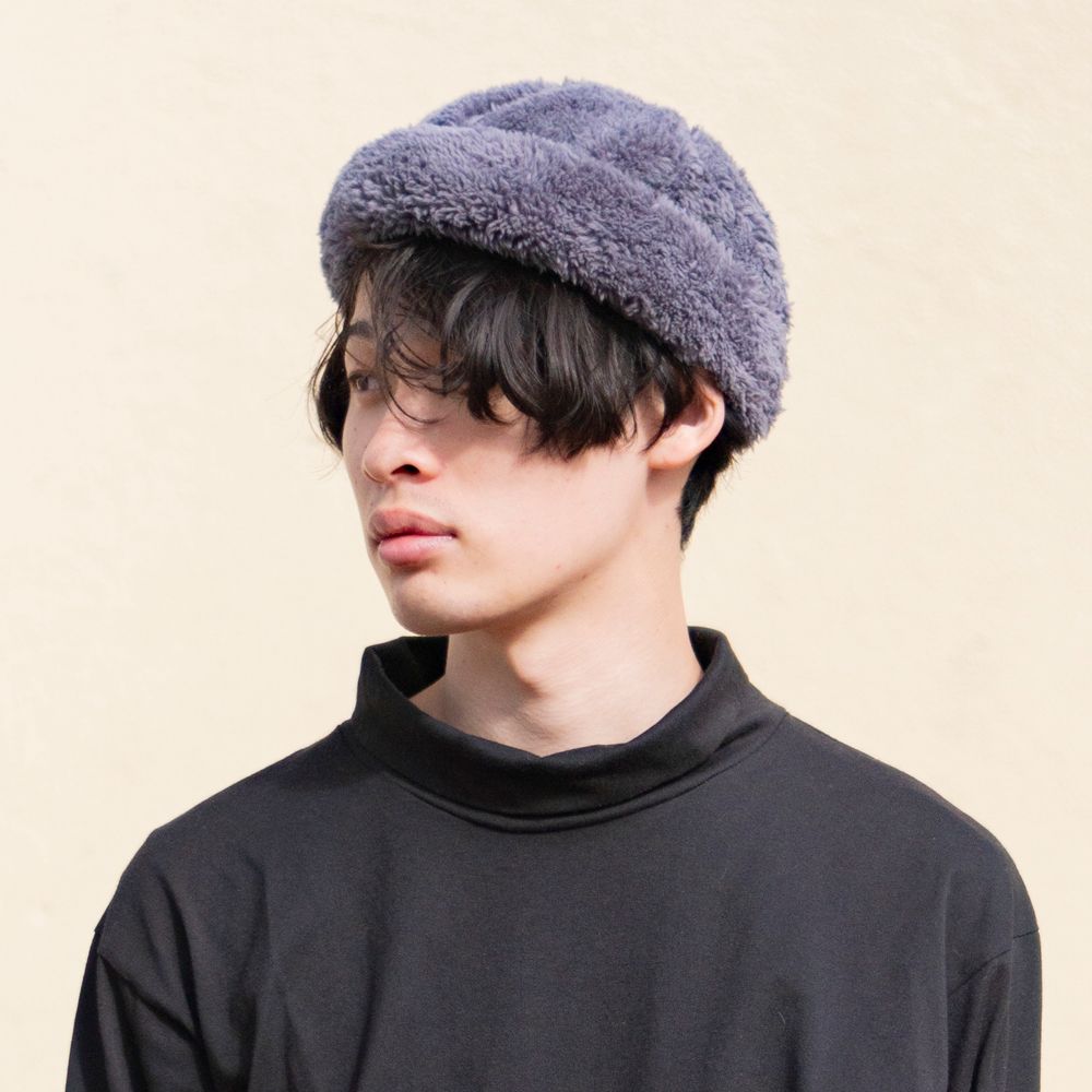 ファーフィッシャーマンキャップ ロールキャップ 帽子 メンズ