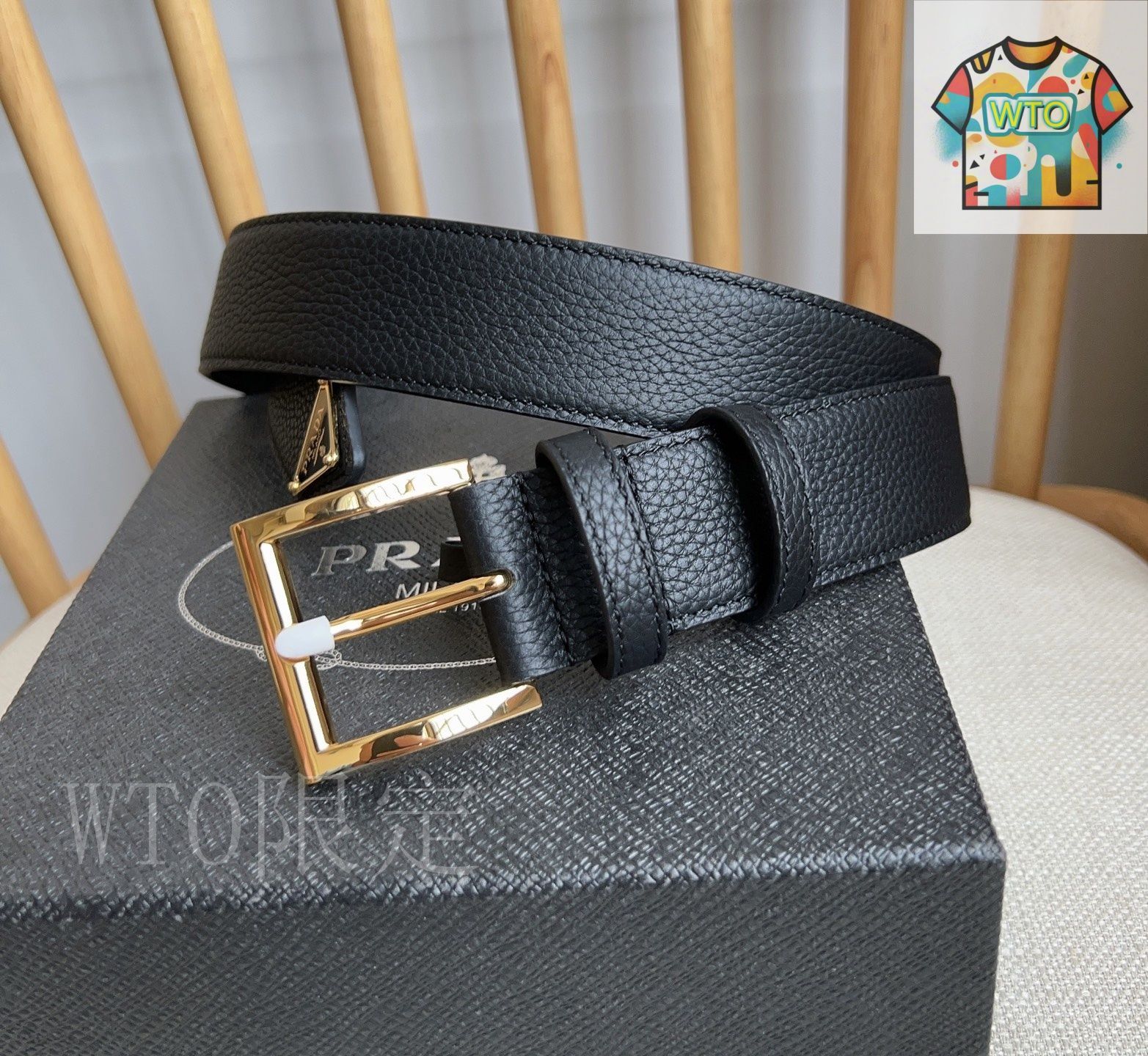 今日特価】PRADA プラダ レザーベルト-3 - メルカリ