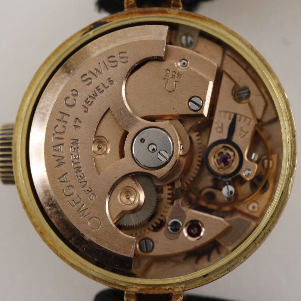 【OMEGA】オメガ レディマティック ヴィンテージ Cal.455 2837 K18イエローゴールド 自動巻き レディース シルバー文字盤 腕時計 OMEGA - 【OMEGA】オメガ レディマティック ヴィンテージ Cal.455 2837