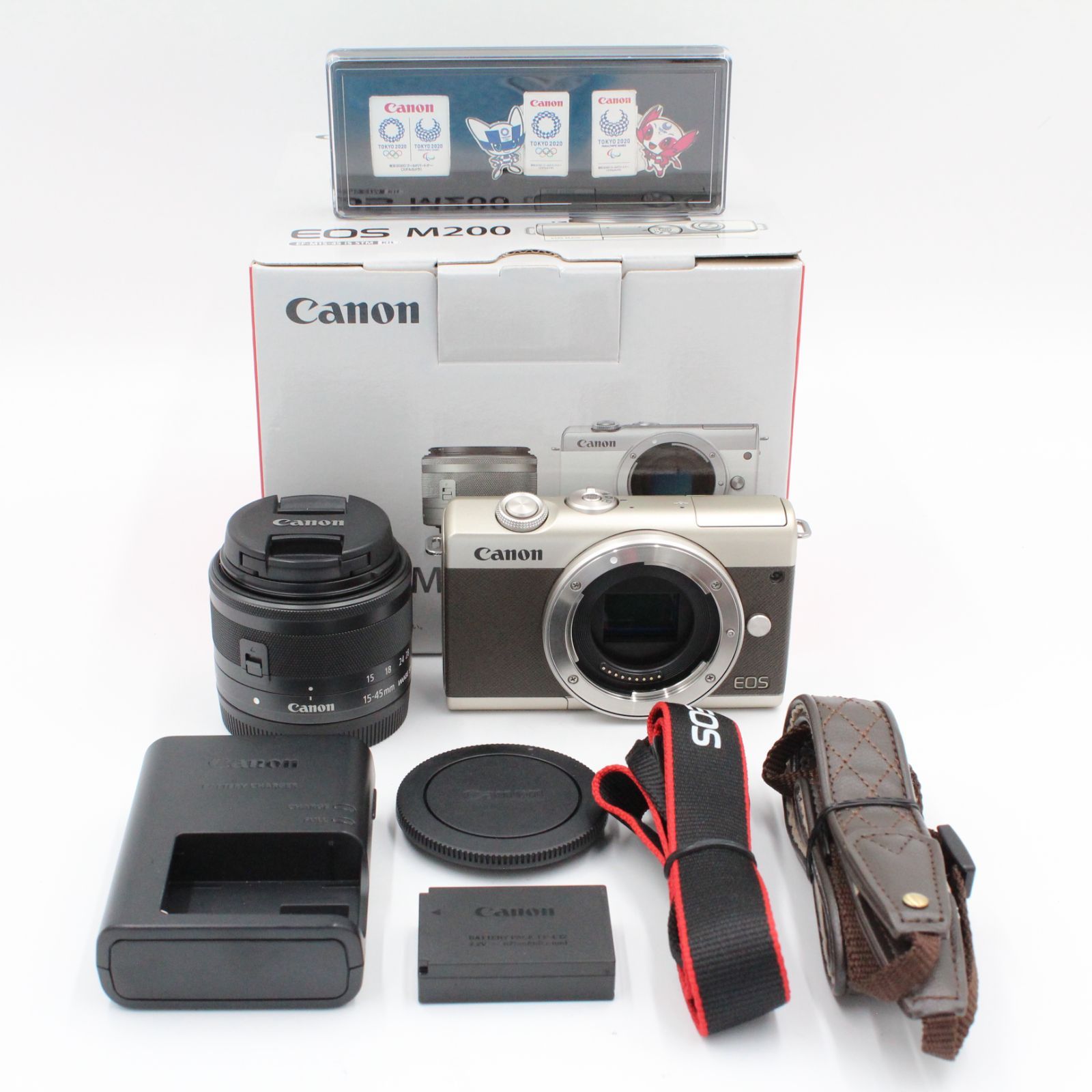 限定5000台、記念バッジ、元箱付き。☆美品☆ CANON キヤノン EOS M200 EF-M15-45 IS STM レンズキット  リミテッドゴールド - メルカリ