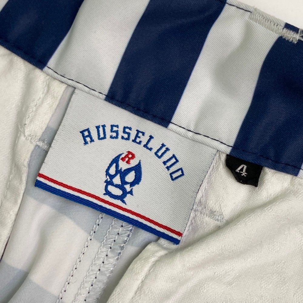 サイズ：4 RUSSELUNO ラッセルノ ハーフパンツ ボーダー柄