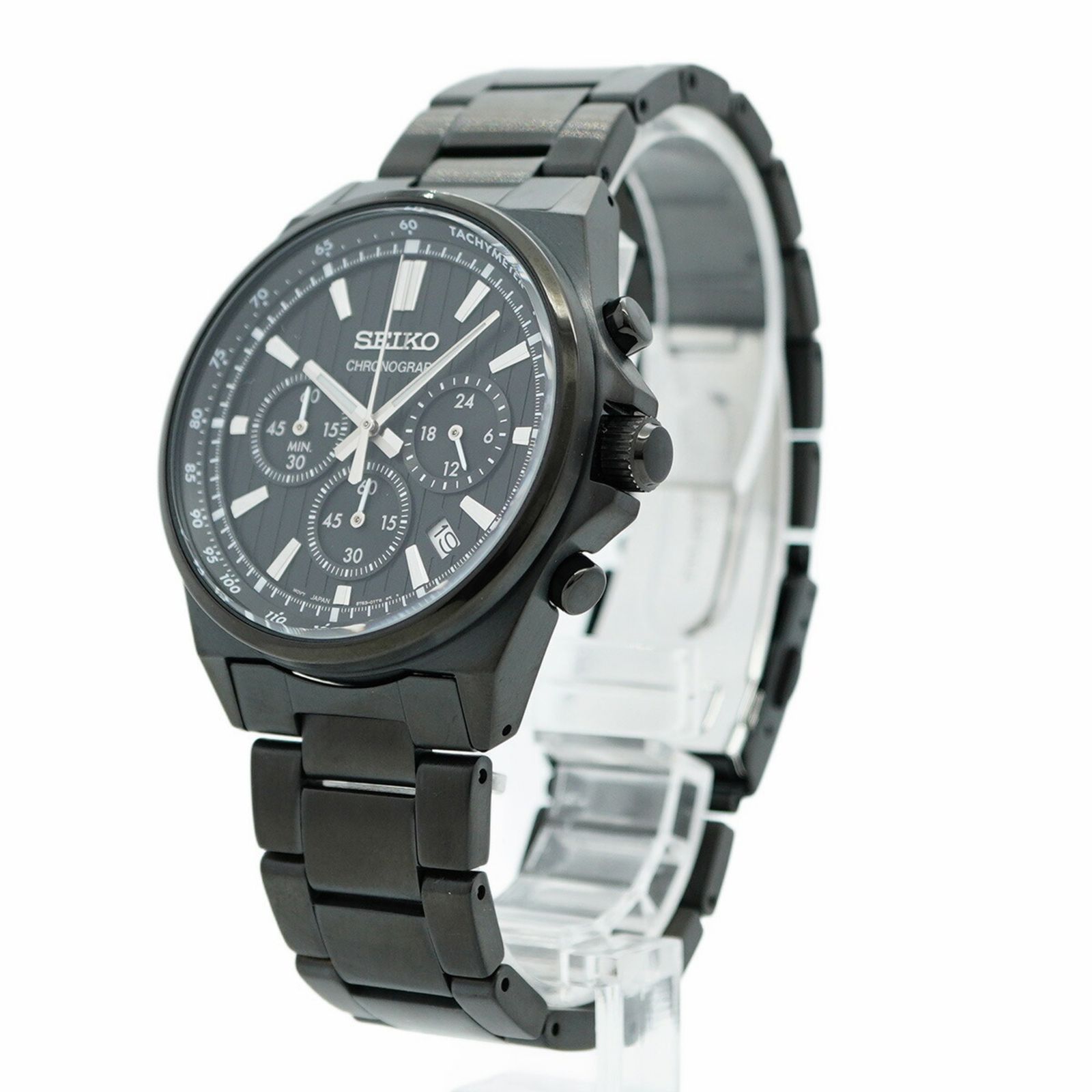 セイコー セイコーコレクション Sシリーズ 8T63-01T0 黒文字盤腕時計