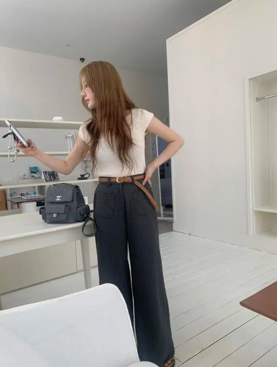 S アウグスト バイアン プロダクションパンツ G ポケット パンツ チャコール