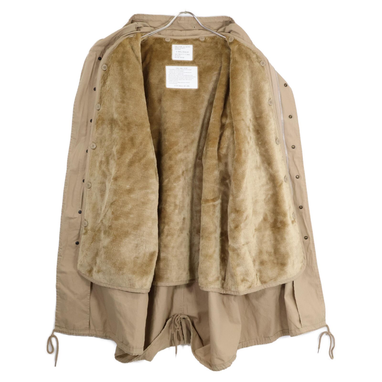 HOUSTON ヒューストン 5409M ﾍﾞｰｼﾞｭ M-51 ﾗｲﾅｰ付き ﾓｯｽﾞｺｰﾄ XS