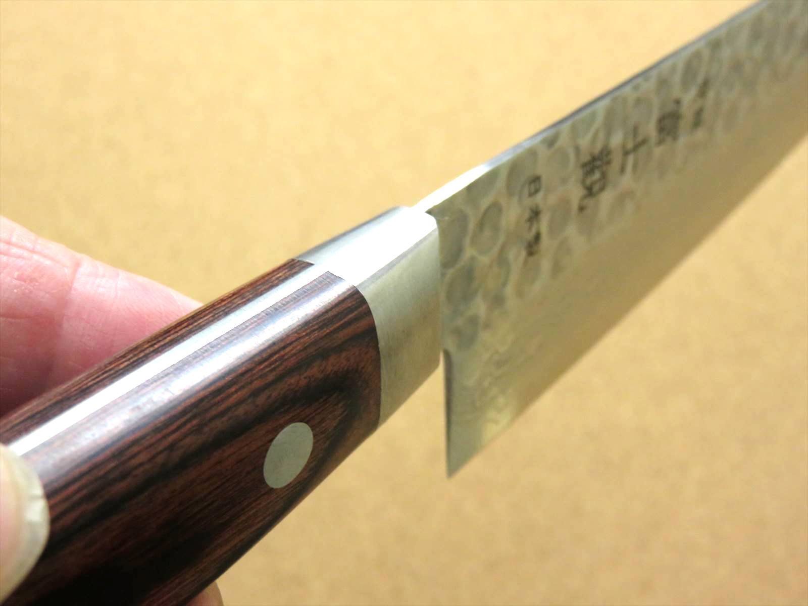 関の刃物 三徳包丁 18.5cm (185mm) 富士觀 ダマスカス 17層 鎚目鍛造 VG-10 口金付マホガニー 両刃 万能包丁 文化包丁 魚  肉切り 日本製 - メルカリ