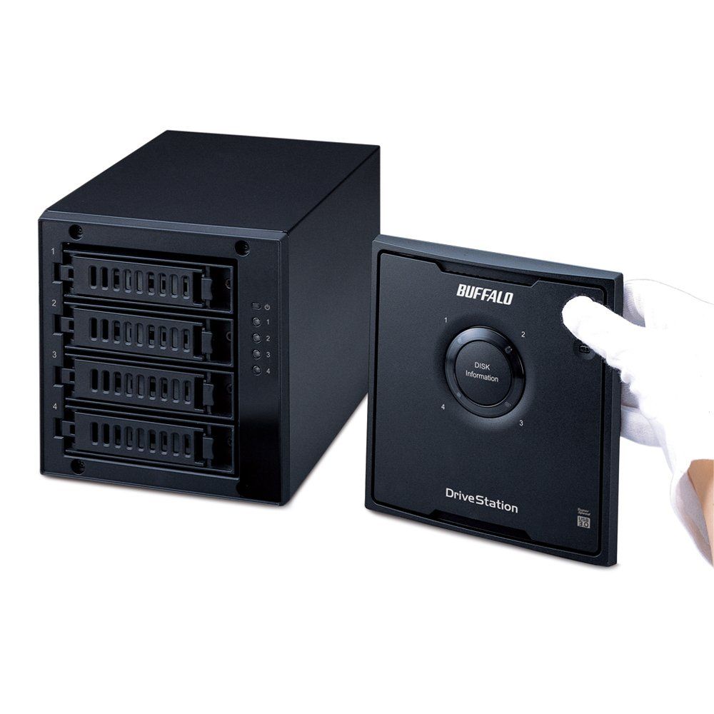 BUFFALO RAID 5 USB3.0外付ハードディスク4ドライブ16TB バッファロー BUFFALO RAID 5 USB3.0 外付ハードディスク 4ドライブ