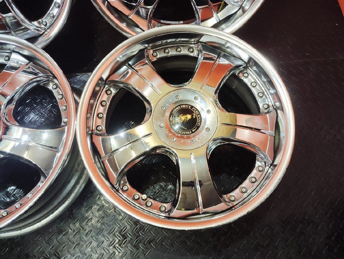 SUPER STAR LODIO DRIVE PURE SPIRITS PRESTTGE AREA ロデオドライブ 18インチ 4本 8.5J5HPCD114.3+38 アルファード クラウン等　(VHA409)クレジットカード QRコード決済可能 LODIO DRIVE ロデオ ドライブ PURE SPRITS STABLE スティーブル