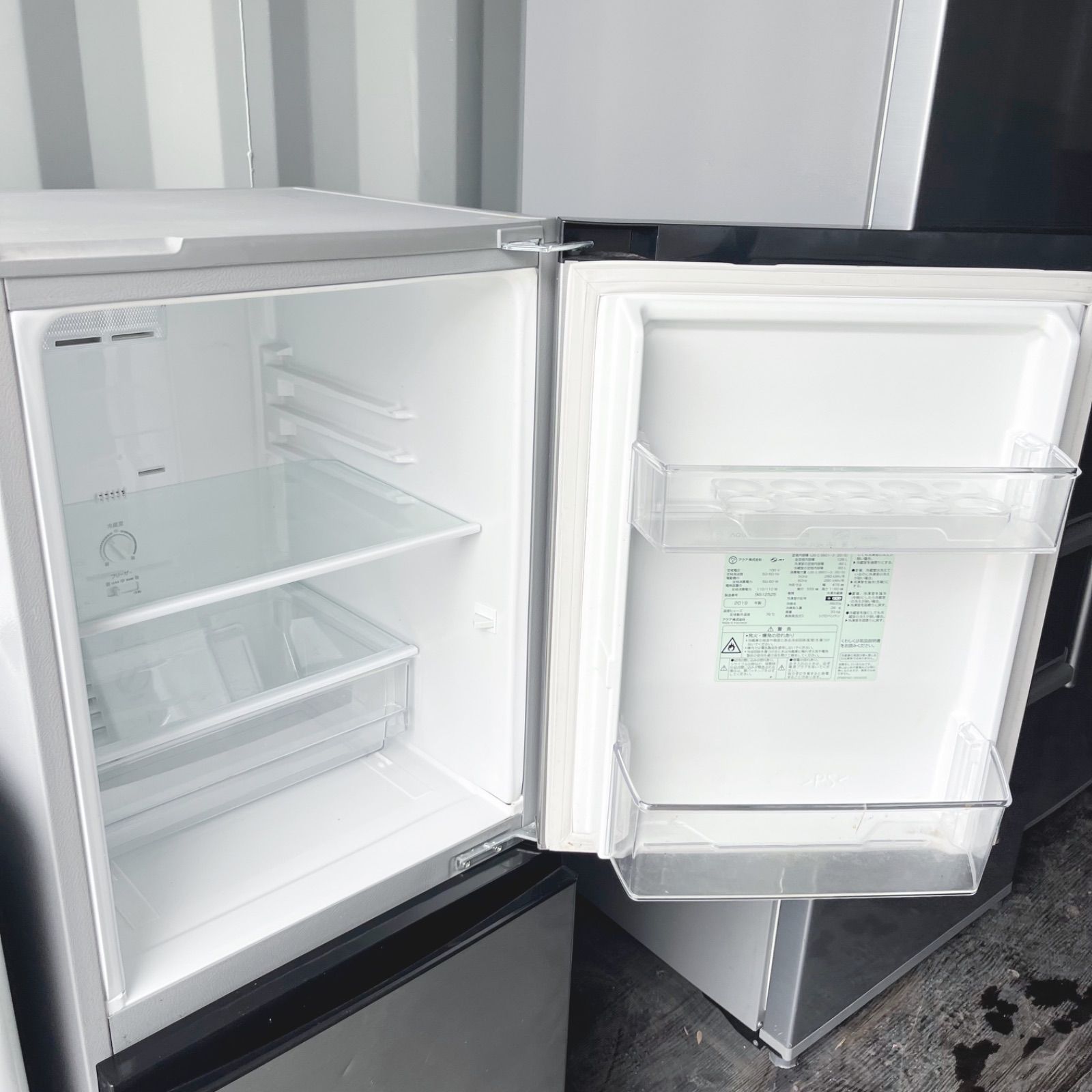 20取付無料！新生活応援！高性能AQUAスタイリッシュシルバー冷蔵庫洗濯機セット 20取付無料！新生活応援！高性能AQUAスタイリッシュシルバー冷蔵庫洗濯