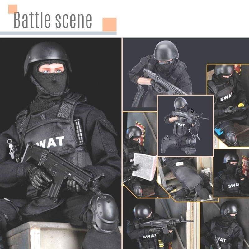 RICHAIR 1:6スケール 可動関節30か所 特殊部隊SWAT 完全装備