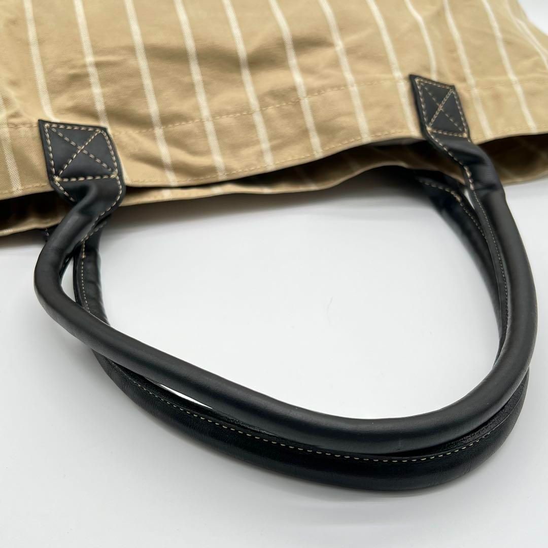 【美品】ヴィヴィアン トートバッグ ビッグトート キャンバス レザー ベージュ 美品】ヴィヴィアン トートバッグ ビッグトート キャンバス